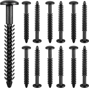 12 Pack Vinyl Shutter Fasteners Plastic Shutter Screws Window Shutters Exterior - Picture 1 of 6