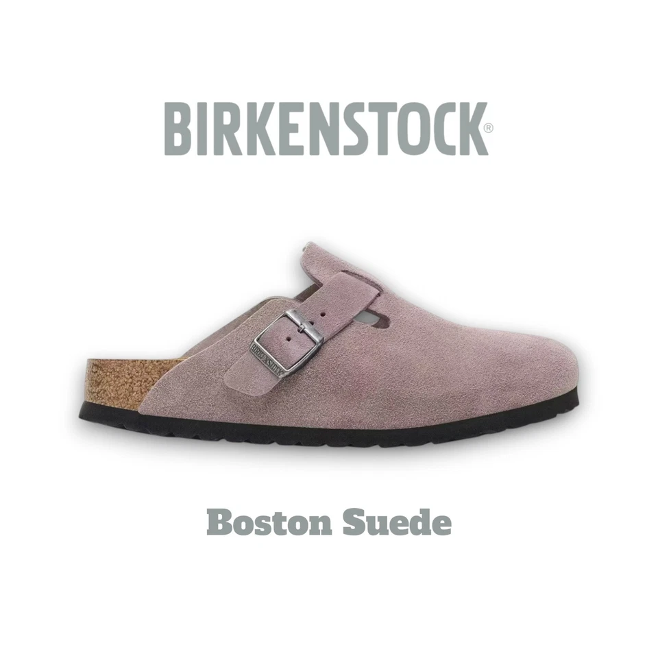 Birkenstock Boston Suede - 1028363 - Faded Purple – Unisex Clogs | NEU/OVP - Bild 1 von 1