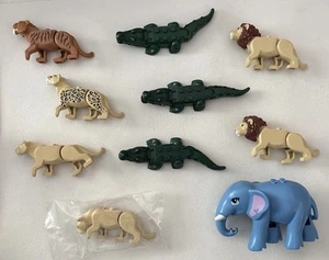 Lego Lions, Leopards, Cougars, Alligators, And Elephant - Picture 1 of 13
