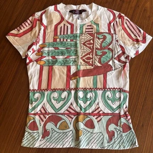 John Galliano Grafik T-Shirt Gr. S Vintage Designer Tee aus Japan gebraucht FS - Bild 1 von 3