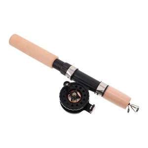 Combo de caña de pescar telescópica de hielo y carrete caña portátil compacta - Imagen 1 de 20