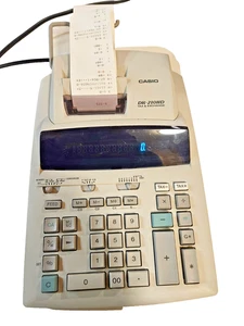 Máquina de agregar eléctrica de escritorio Casio DR-210HD Tax & Exchange 10 teclas calculadora - Imagen 1 de 13