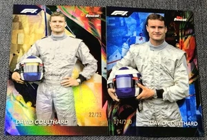 2024 Topps Finest Formula 1 F1 /25 Gold David Coulthard /200 Chrome #187 - Picture 1 of 2