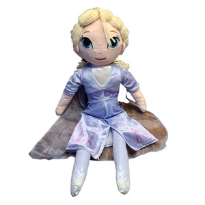 Disney Frozen II Elsa Plüschpuppe 22 Zoll Frozen 2 weiche Stoffkissen Spielzeug Garn Haare - Bild 1 von 5