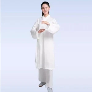 Bata Taoísta Traje Tai Chi Shaolin Wudang Kung fu Wing Chun Artes Marciales Uniformes - Imagen 1 de 13