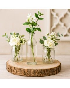 Disco in legno naturale con corteccia Ø 40 cm – Base decorativa rustica - Foto 1 di 2