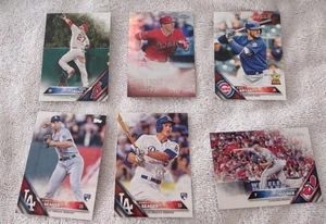 Lot von 6 Topps 2016 Baseballkarten. Forelle, Seager, Kluber, Bryant. - Bild 1 von 2