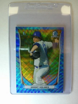 2014 Bowman Draft - Chrome Grant Holmes #CDP18 Blue Refractor /399 (RC) - MINT - Image 1 of 2