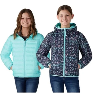 NWOT Eddie Bauer Youth ReversibleDown Jacket Sz M 10/12 - Picture 1 of 10