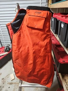 Stihl ORANGE CHAINSAW SAFETY CHAPS W 30-42" L 40" USA DB - Picture 1 of 4
