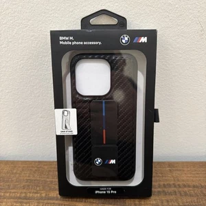 CG Mobile Case iPhone 15 Pro BMW Tricolor Black Carbon - Picture 1 of 5