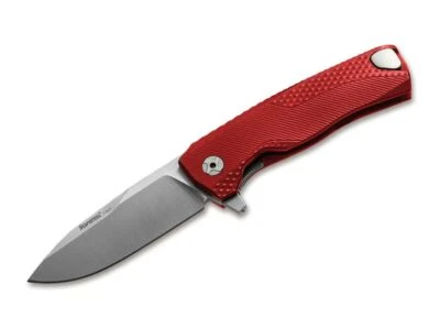 LionSteel ROK Aluminium Red Satin Taschenmesser M390 Frame Lock Folder ✔️01LS141 - Bild 1 von 3