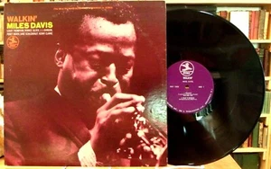 Miles Davis Walkin' Prestige Vinyl LP  PRST 7608 Stereo Purple Label Van Gelder - Imagen 1 de 9