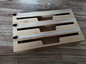 SpaceAid Bambus Tasche Aufbewahrung Organizer für Küche 3 Fächer NEU - Bild 1 von 7