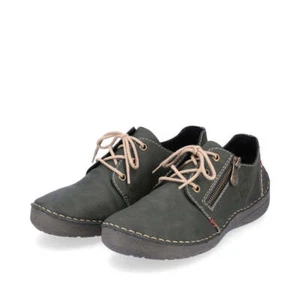 Rieker Women's 52523-45 Angela Lace-Up Side Zip Casual Sneakers, Size EU 40 - Picture 1 of 7