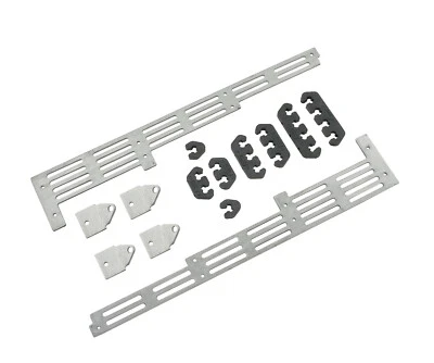 Mr Gasket 6018 Universal Spark Plug Wire Divider Bracket Set - Brushed Aluminum - Image 1 of 2
