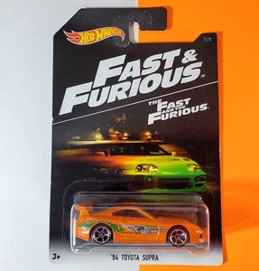 2016 Hot Wheels Fast & Furious Orange '94 TOYOTA SUPRA The Fast And The Furious - Picture 1 of 6