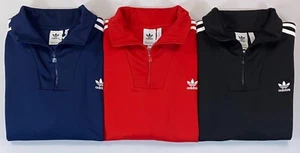 Men's Adidas IZ4805 Funnelneck Track Top Pullover Jacket Trefoil Logo NEW - Picture 1 of 8