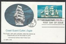 UX76 Fleetwood FDC - 14 cent Post Card - US Coast Guard, Eagle