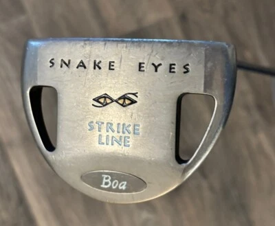 Snake Eyes Strike Line Boa Putter Goldware Steel Shaft GolfPride Tour Wrap Grip - Image 1 of 4