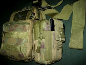 COMPACT VERSIBLE SLING HUNTING/HIKING MOLLE PACK PLUS EXTRA'S-- FREE SHIPPING - Picture 1 of 10