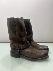 Harley Davidson Men's Sawyer 11-Inch Western Brown Boots Size 11 M - Picture 1 of 24