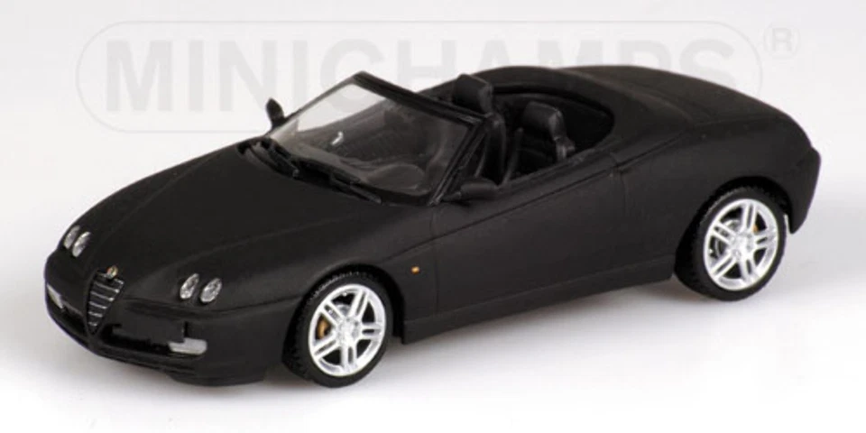 Minichamps 400120333 ALFA ROMEO SPIDER MATT BLACK scala 1/43 - Immagine 1 di 1