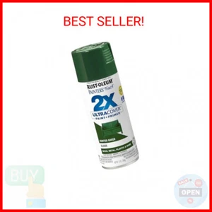 Rust-Oleum 334034 Painter's Touch 2X Ultra Cover Spray Paint, 12 oz, Gloss Hunte - Picture 1 of 2