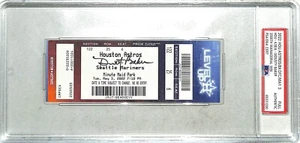 DUSTY BAKER Signed Auto 2000th Managerial Win Full Astros Ticket PSA/DNA Slabbed - Picture 1 of 3