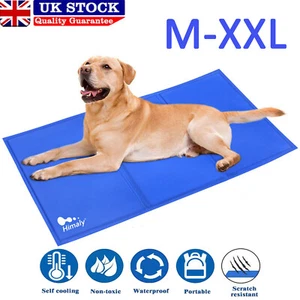 Pet Self Cooling Gel Mat Cool Mat Dogs Cats Rest Pad Bed Mattress Heat Relief UK - Picture 1 of 18