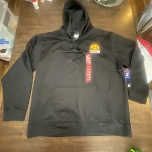 Iowa Hawkeyes Champion Men’s Hoodie XL New Polyester Black - Picture 1 of 10