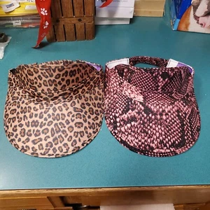 TWO David & Young Roll-Up Sun Visor Hats cap - Picture 1 of 4