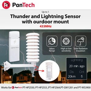 Thunder Lightning Sensor design for PanTech Weather Station PT-HP2550 2553 2564 - Picture 1 of 11