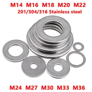 M14 - M36 PENNY REPARATUR FLACHE UNTERLEGSCHEIBEN A2/A4 EDELSTAHL FÜR SCHRAUBEN UND SCHRAUBEN - Bild 1 von 4