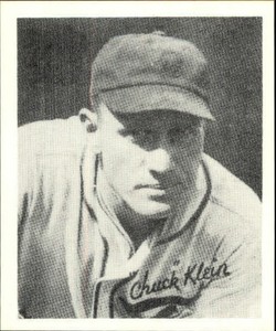 1936 Goudey Black and White '88 Reprints Baseball Card #20 Chuck Klein - NM-MT