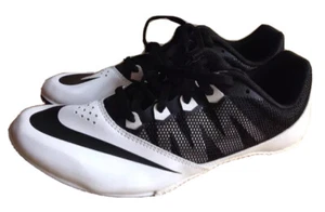 NIKE RIVAL S RACING SPIKES RUNNING SHOES, US 8 UK 7, BLACK AND WHITE, NEW NWOB - Picture 1 of 6