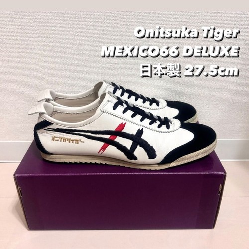 ASICS Onitsuka Tiger MEXICO 66 DELUXE 1181A119 BIANCO NERO US 9 5 (27 5 cm)