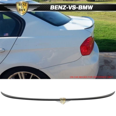 06-11 BMW 3 Series E90 4Dr M3 Style Unpainted ABS Trunk Spoiler - Изображение 1 из 4