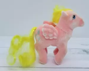 My Little Pony Best Wishes So Soft Flocked G1 1986 Vintage Año Cuatro Pegaso - Imagen 1 de 8