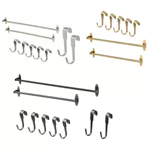 Ikea HULTARP Wall Rail Steel, Home Kitchen, Restaurant Brass Silver Black Colour - Picture 1 of 26