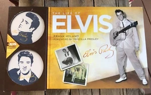 * Book Coaster Set Elvis Presley Frank Hyland Priscilla Coffee Table Music - Picture 1 of 10