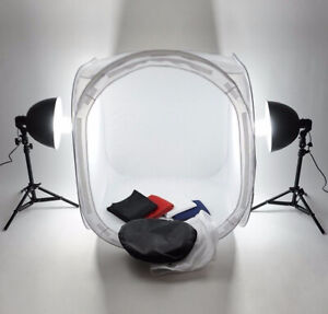 Quality Soft Box Light Photo Tent Cube 80cm  4 Color backdrop Studio Photography