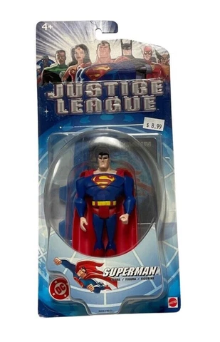 Superman Action Figure 4 1/2" Justice League Animated DC Mattel 2003 BRAND NEW Cover