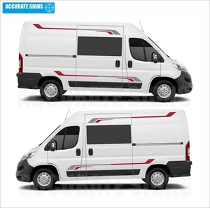 Motorhome Stripes stickers Van Graphics for Relay Ducato Boxer Sprinter Kit 7 - Picture 1 of 4