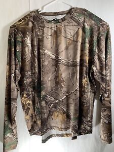 Old Mill Camouflage Top Realtree Poly spandex mesh ventilated unisex camo 2XL