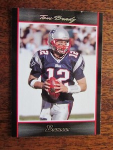 TOM BRADY FOOTBALL CARD