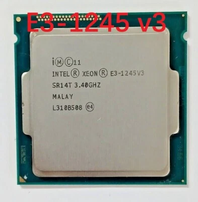 Intel Xeon E3-1245 v3 3.4 GHz LGA1150 4 cores 8 threads SR14T CPU Processor 8 MB - Image 1 of 4