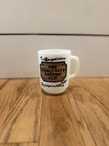 Vintage Anchor Hocking Fire King Milk Glass Coffee Cup The Executive Coffee Mug - Picture 1 of 3