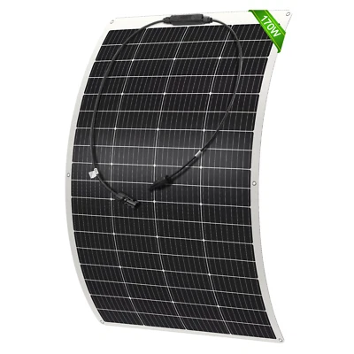 WERCHTAY 170W Flexibel Solarmodul Solarpanel Monokristallin für Wohnmobil Balkonkraftwerk