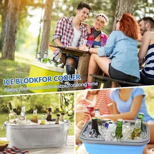 2Pcs Extra Large Ice Mold 8lbs Ice Cube Maker 10×5.5×5 Inch Silicone Ice weFWh - Picture 1 of 9